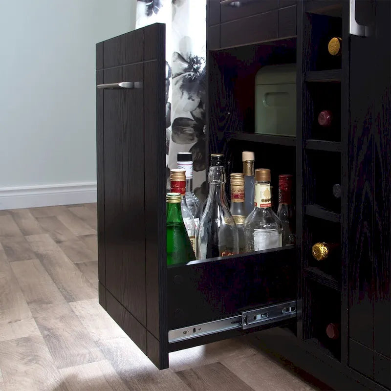Meuble-bar Vietti de South Shore avec rangement pour bouteilles et verres