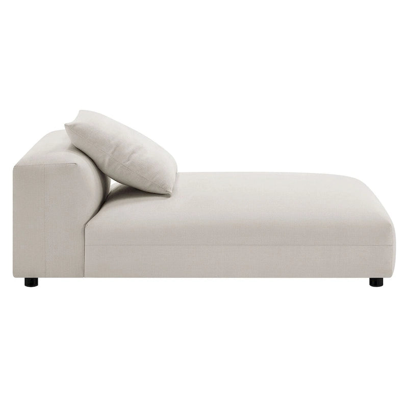 Chaise longue sans accoudoirs en tissu rembourré modulaire Solace