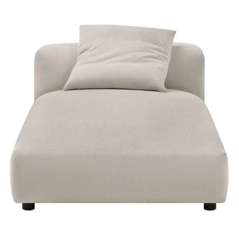 Chaise longue sans accoudoirs en tissu rembourré modulaire Solace