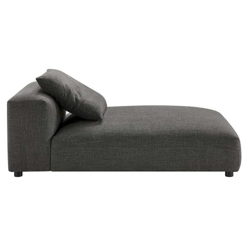 Chaise longue sans accoudoirs en tissu rembourré modulaire Solace