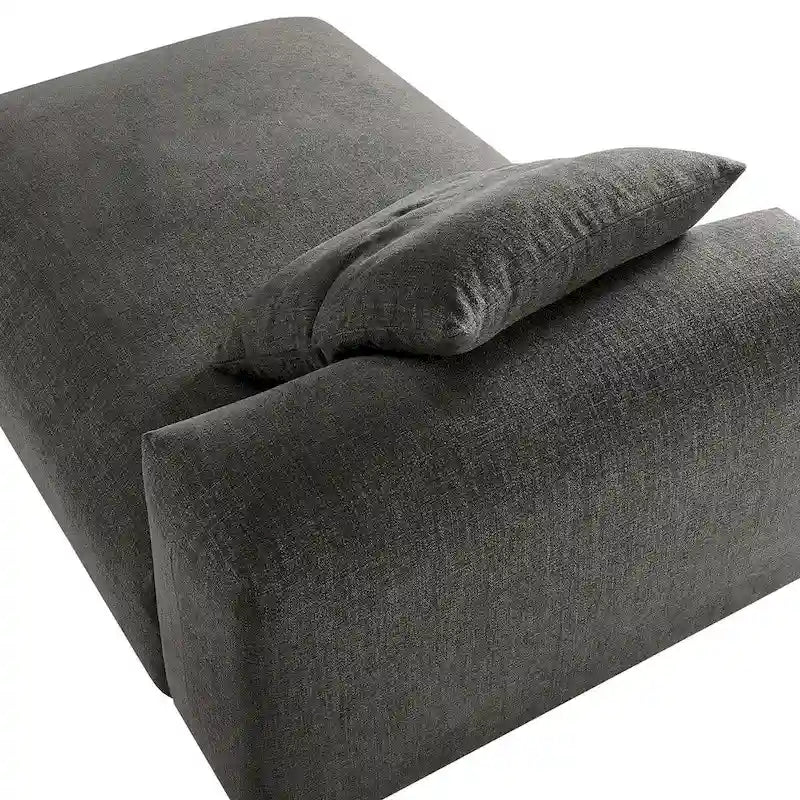 Chaise longue sans accoudoirs en tissu rembourré modulaire Solace