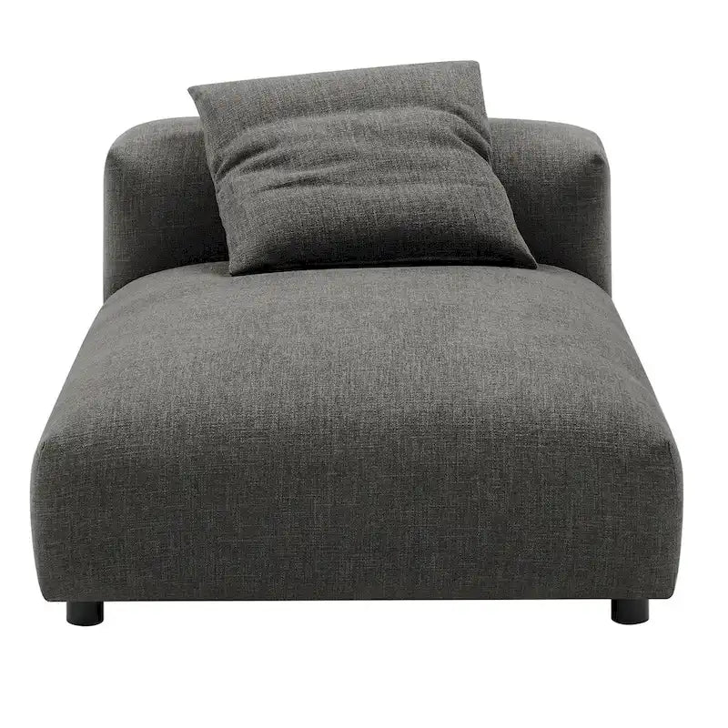 Chaise longue sans accoudoirs en tissu rembourré modulaire Solace