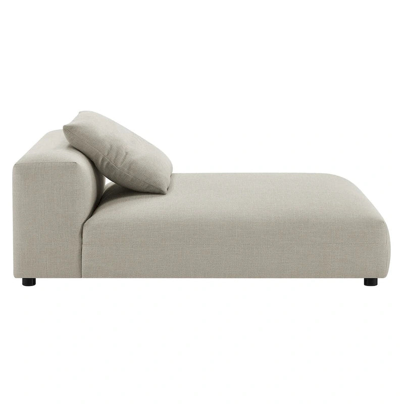 Chaise longue sans accoudoirs en tissu rembourré modulaire Solace