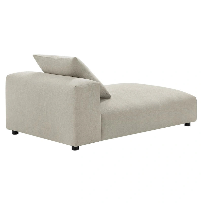 Chaise longue sans accoudoirs en tissu rembourré modulaire Solace