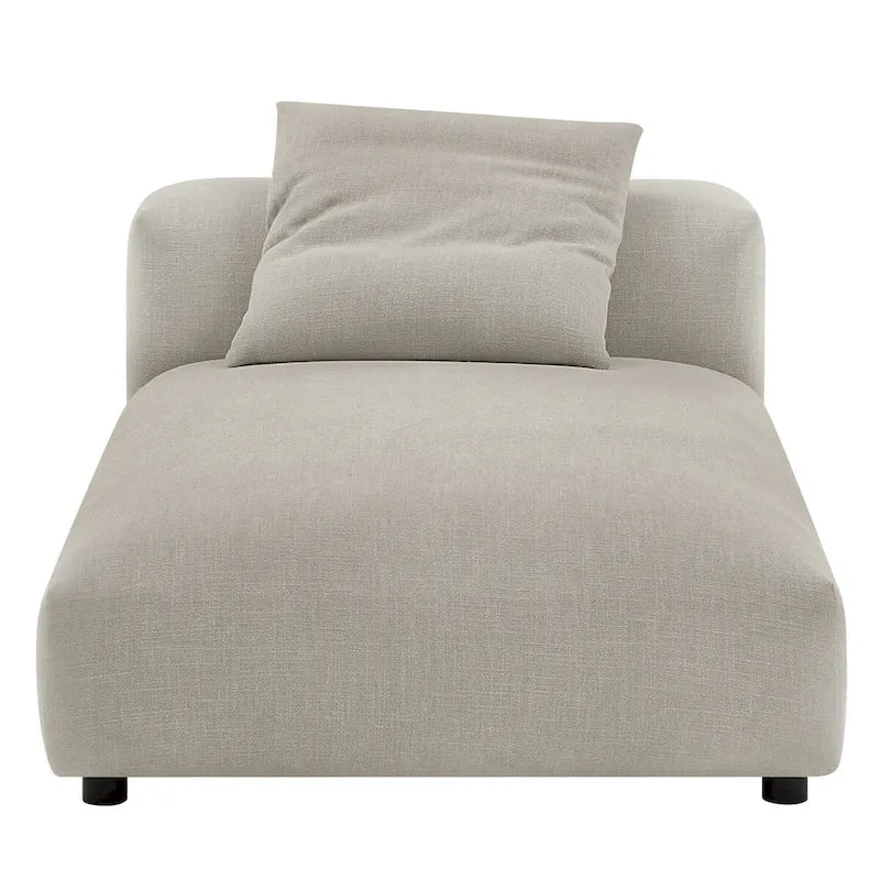 Chaise longue sans accoudoirs en tissu rembourré modulaire Solace