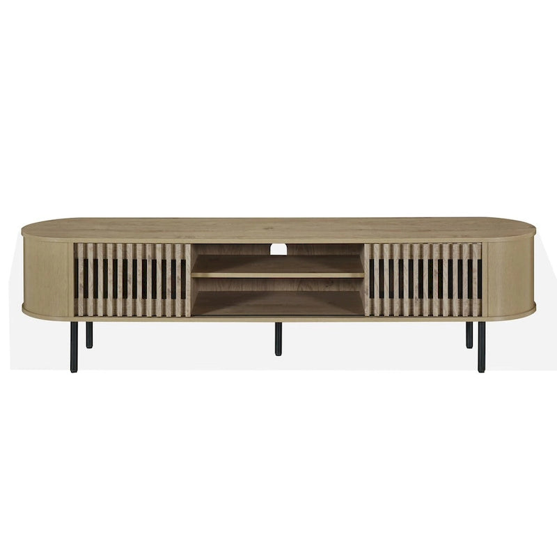 Meuble TV 2 étagères avec portes coulissantes Brax de New Classic Furniture