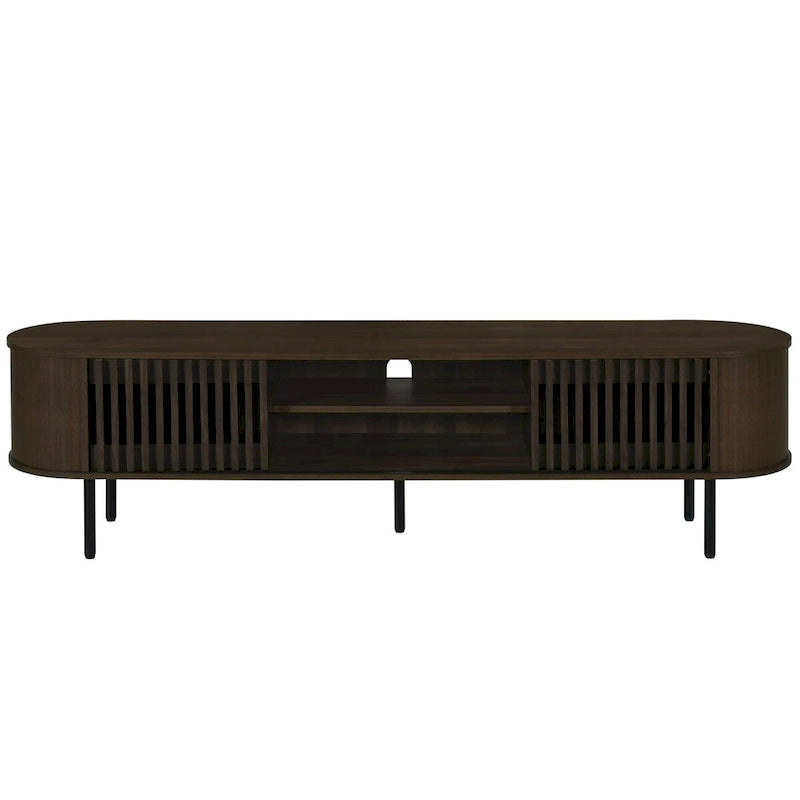 Meuble TV 2 étagères avec portes coulissantes Brax de New Classic Furniture