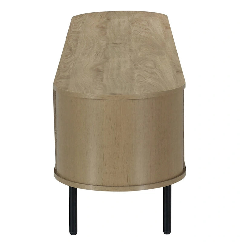 Meuble TV 2 étagères avec portes coulissantes Brax de New Classic Furniture
