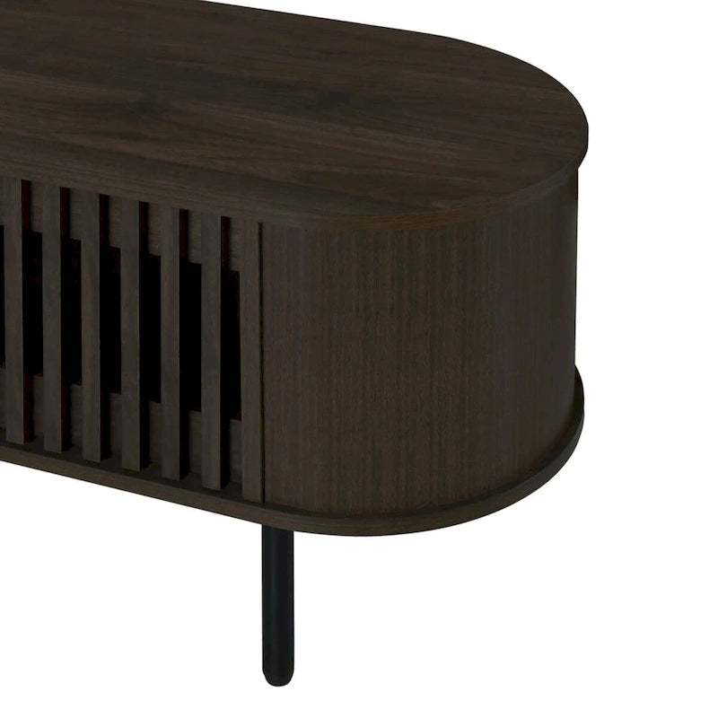 Meuble TV 2 étagères avec portes coulissantes Brax de New Classic Furniture