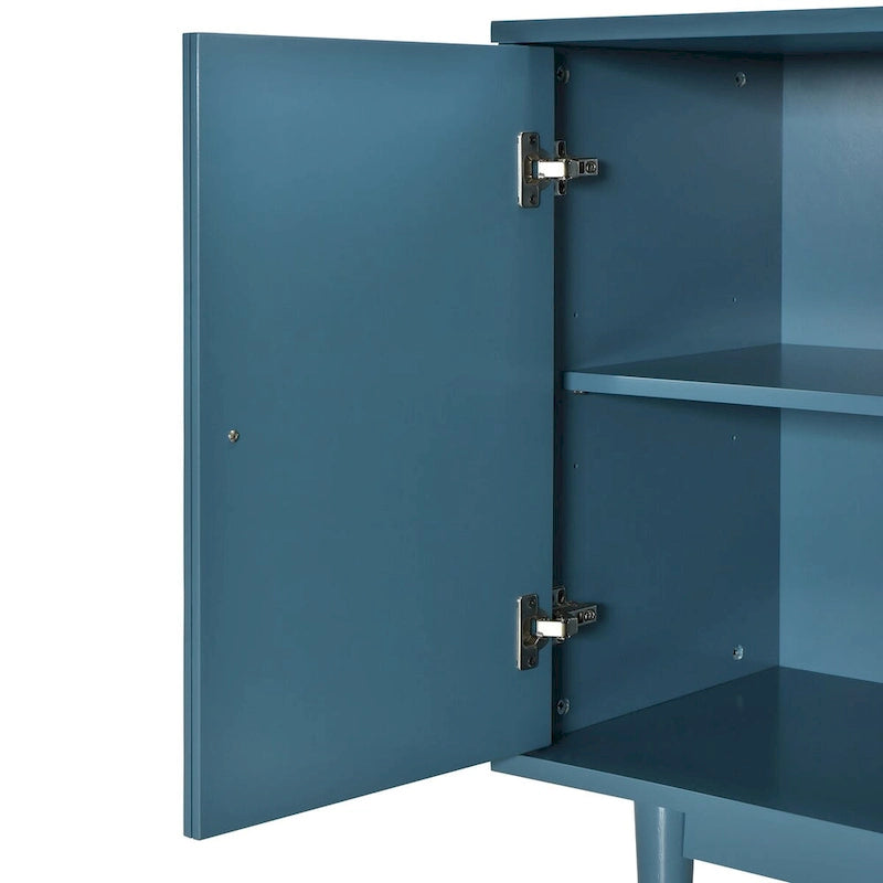 Buffet moderne à 4 portes avec motifs convexes