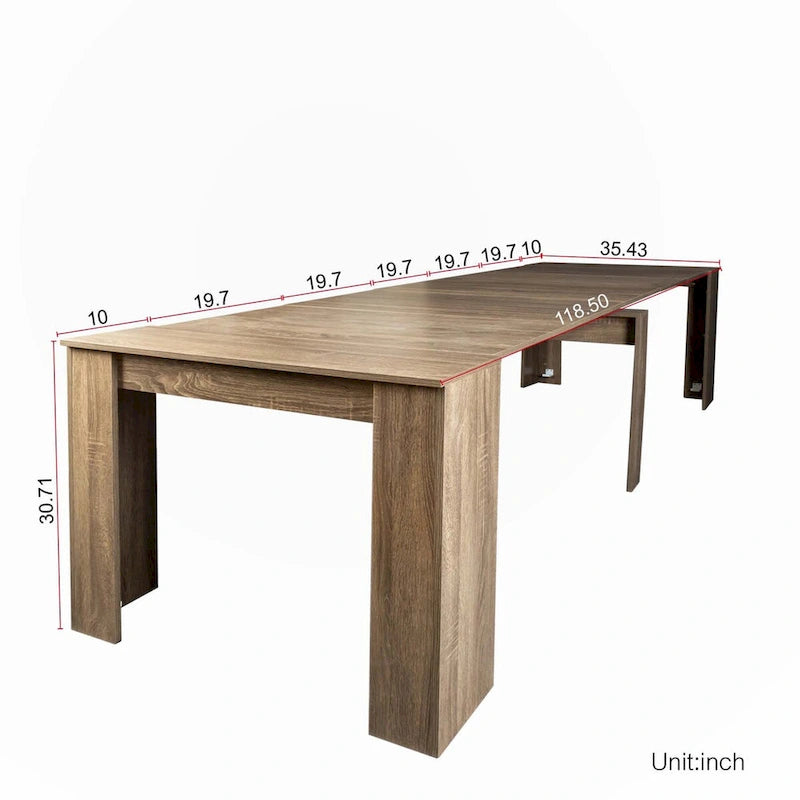 Console extensible multifonctionnelle 1 pièce