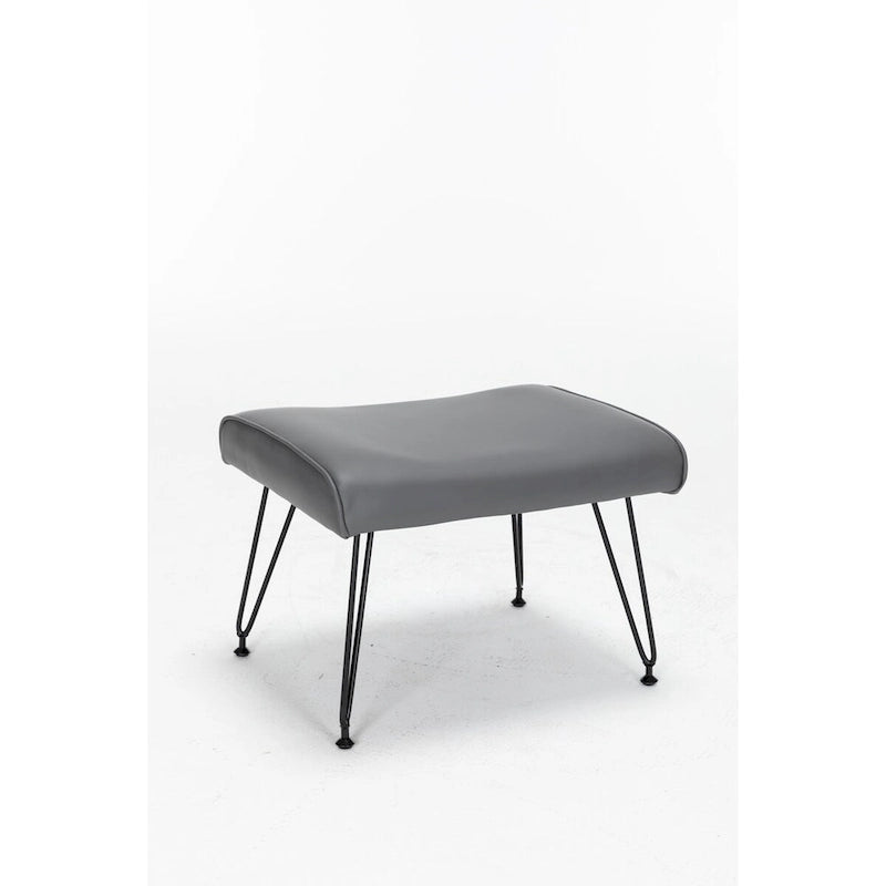 Fauteuil à bascule, Fauteuil planeur, Fauteuil à bascule d'appoint avec coussin lombaire et pouf pour Chambre de bébé/Salon/Chambre à coucher
