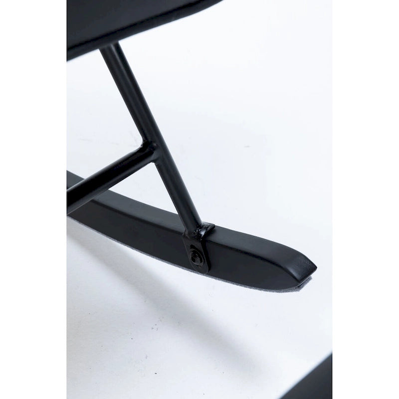 Fauteuil à bascule, Fauteuil planeur, Fauteuil à bascule d'appoint avec coussin lombaire et pouf pour Chambre de bébé/Salon/Chambre à coucher