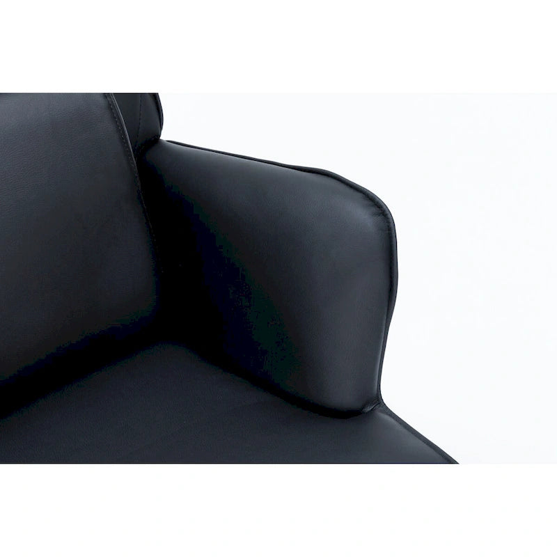 Fauteuil à bascule, Fauteuil planeur, Fauteuil à bascule d'appoint avec coussin lombaire et pouf pour Chambre de bébé/Salon/Chambre à coucher