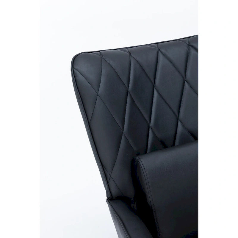 Fauteuil à bascule, Fauteuil planeur, Fauteuil à bascule d'appoint avec coussin lombaire et pouf pour Chambre de bébé/Salon/Chambre à coucher
