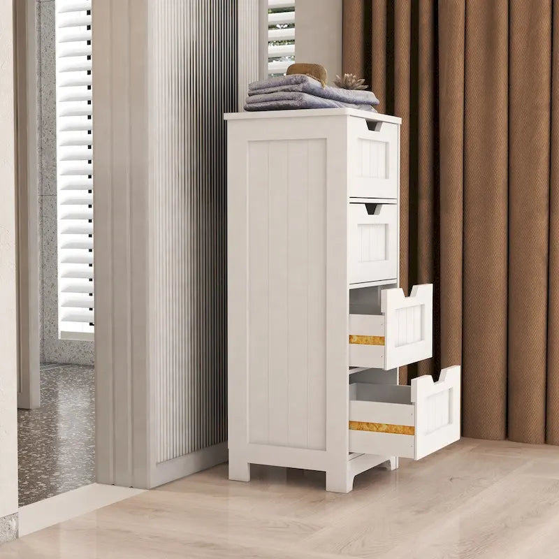 Meuble de rangement autoportant avec 4 tiroirs