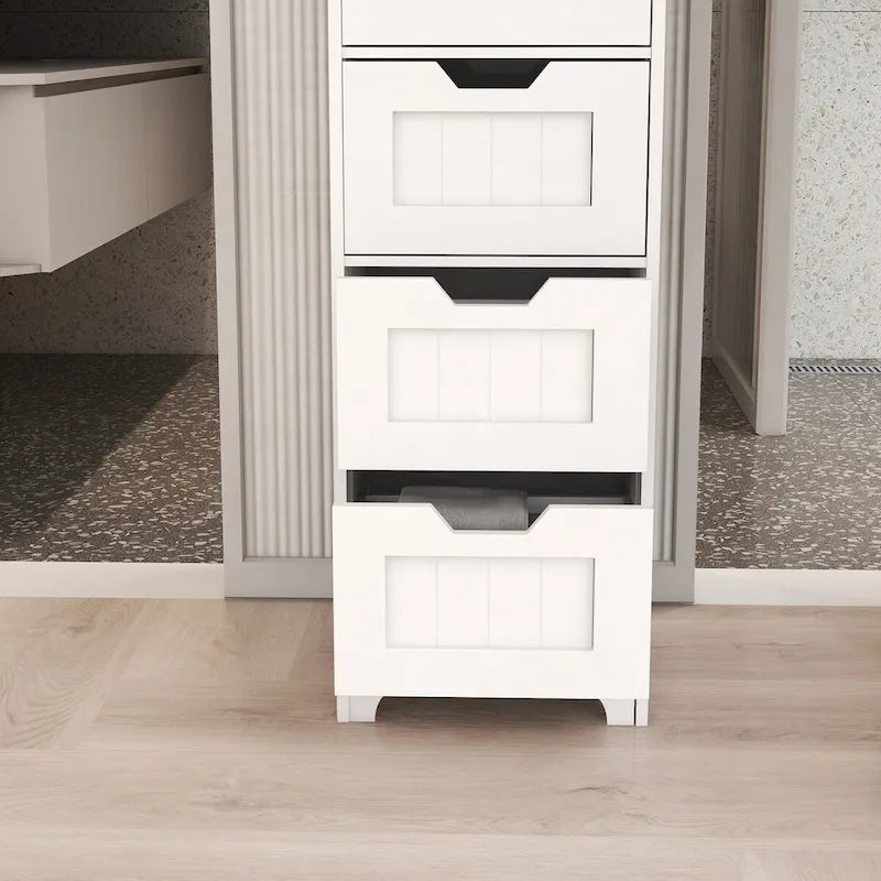 Meuble de rangement autoportant avec 4 tiroirs