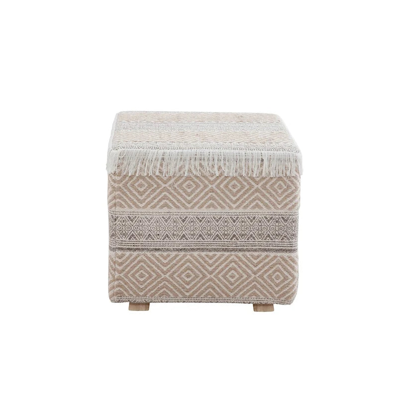 Tabouret de rangement carré rembourré Mazatlan