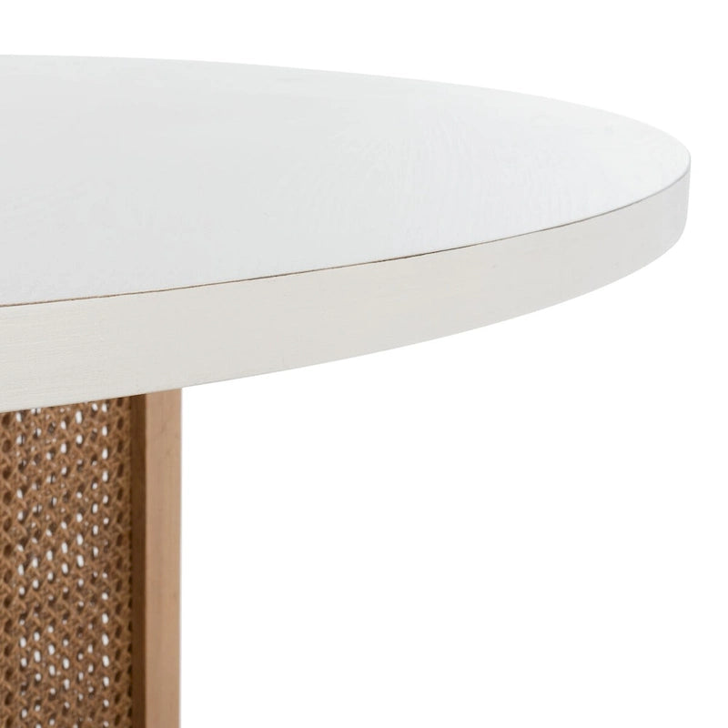 Table à manger en rotin Mozell SAFAVIEH - 47,3 L x 47,3 P x 28,8 H - 47Wx47Px29H