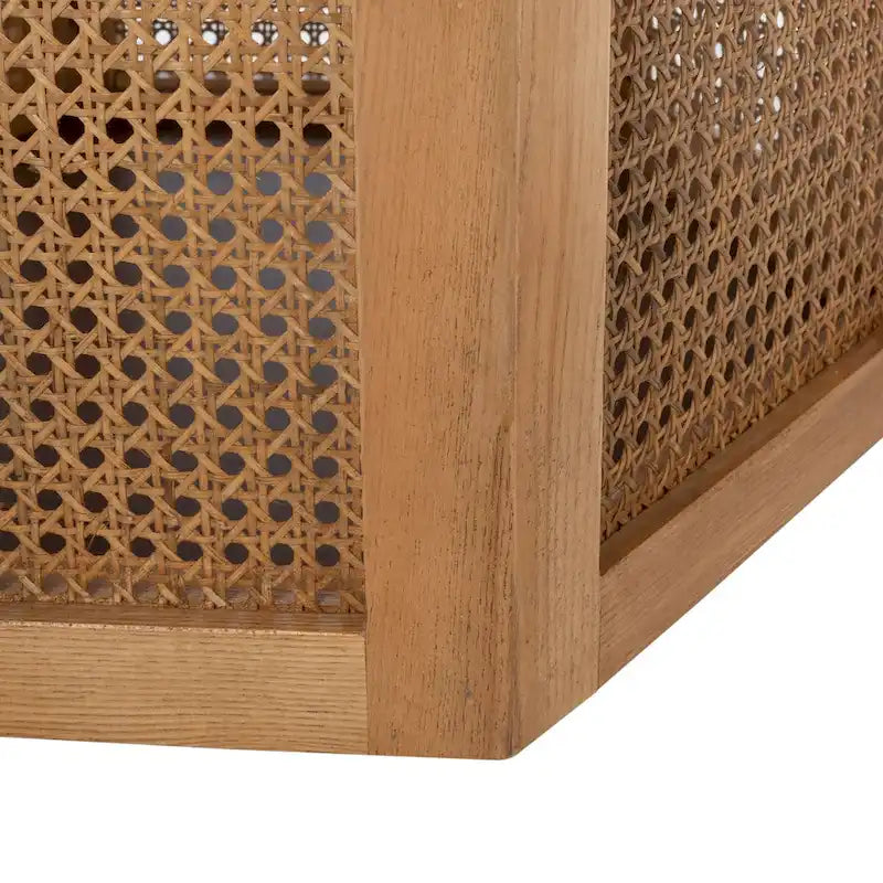 Table à manger en rotin Mozell SAFAVIEH - 47,3 L x 47,3 P x 28,8 H - 47Wx47Px29H