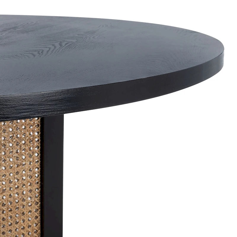 Table à manger en rotin Mozell SAFAVIEH - 47,3 L x 47,3 P x 28,8 H - 47Wx47Px29H