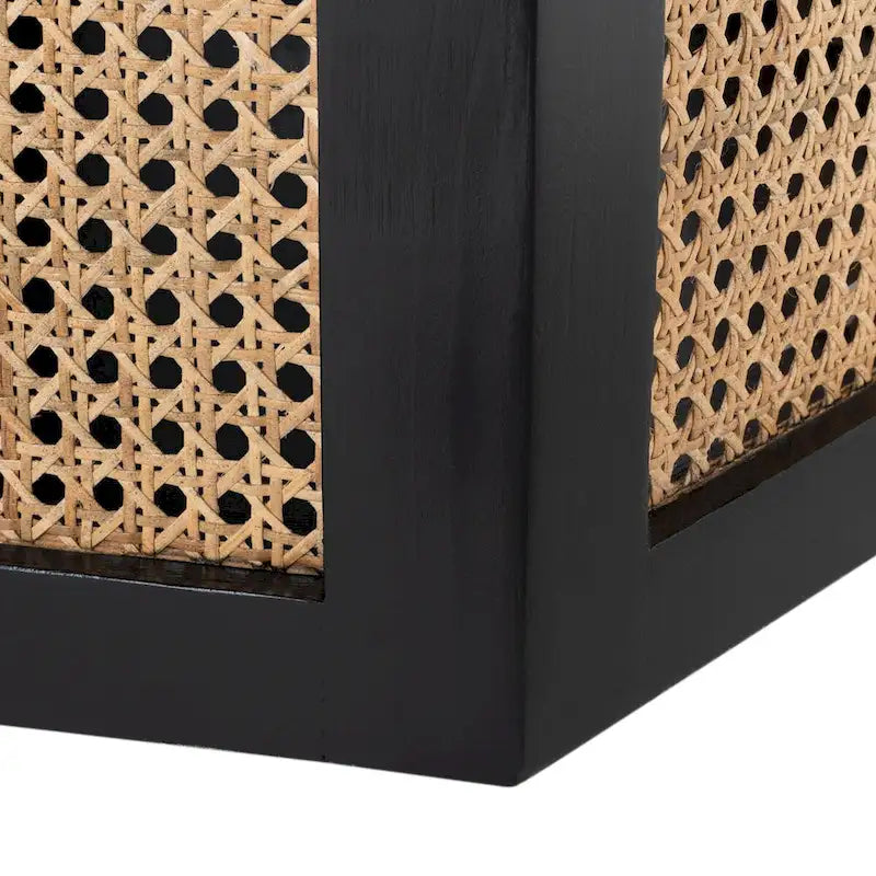 Table à manger en rotin Mozell SAFAVIEH - 47,3 L x 47,3 P x 28,8 H - 47Wx47Px29H