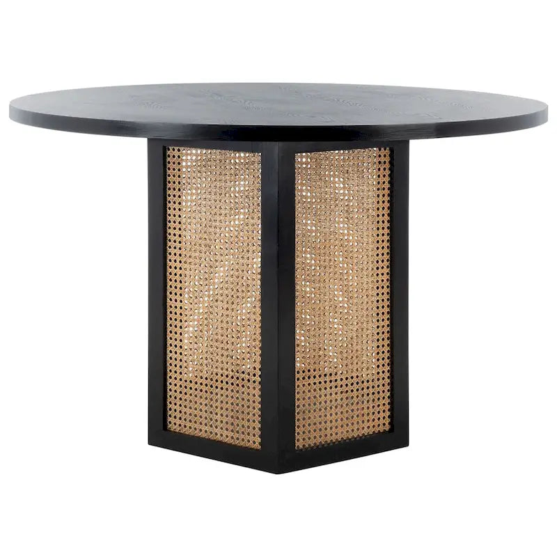 Table à manger en rotin Mozell SAFAVIEH - 47,3 L x 47,3 P x 28,8 H - 47Wx47Px29H