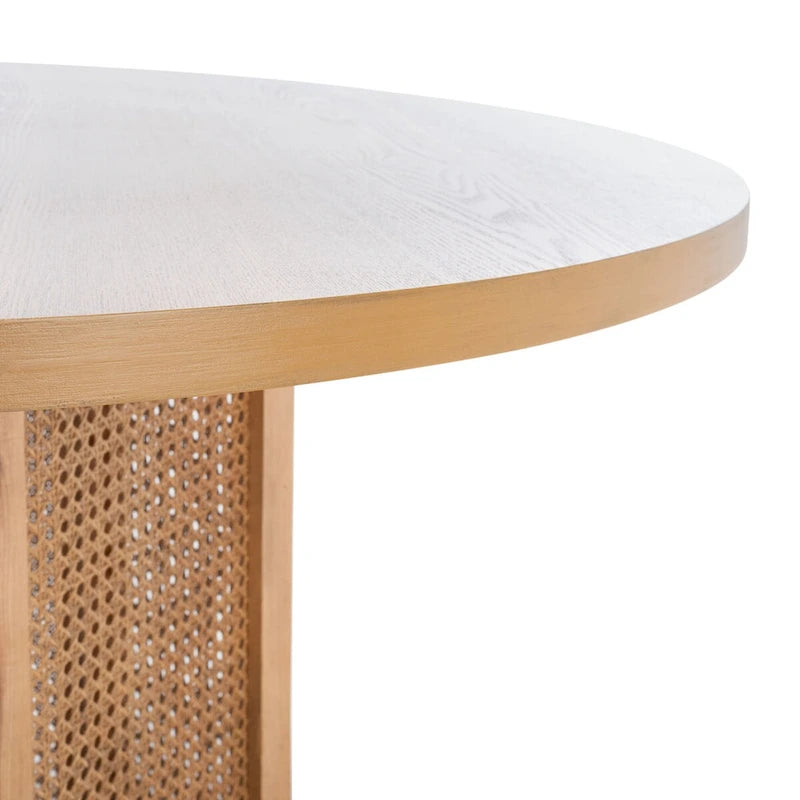 Table à manger en rotin Mozell SAFAVIEH - 47,3 L x 47,3 P x 28,8 H - 47Wx47Px29H