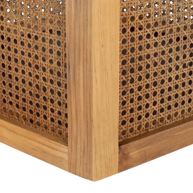 Table à manger en rotin Mozell SAFAVIEH - 47,3 L x 47,3 P x 28,8 H - 47Wx47Px29H