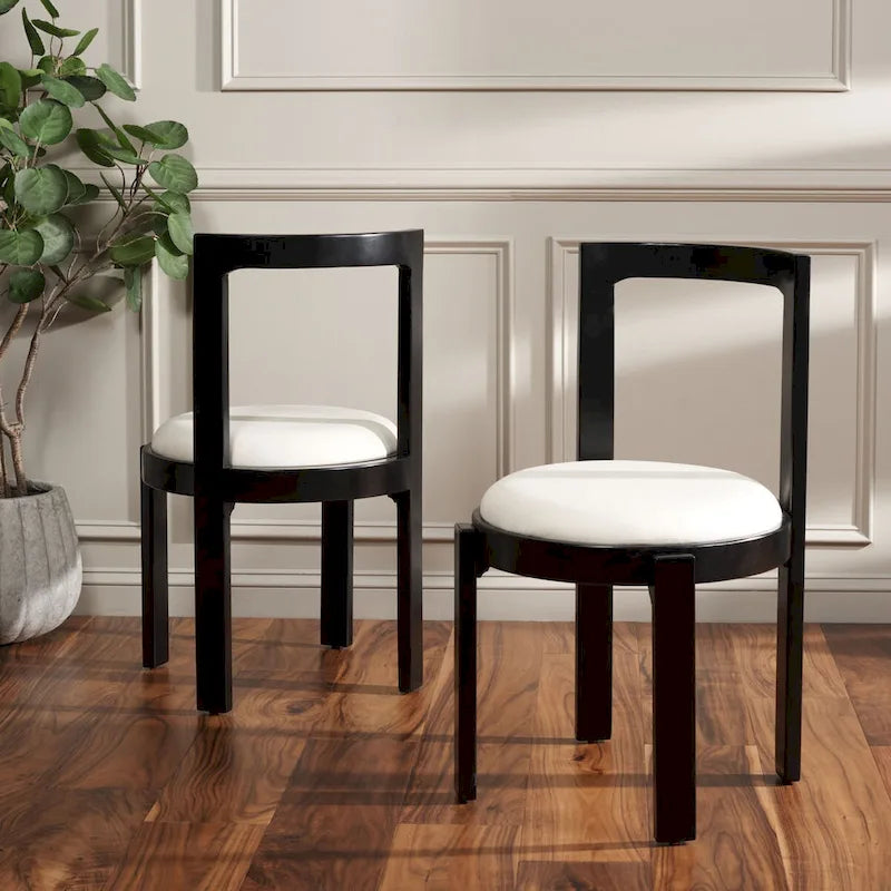 Chaise de salle à manger ronde SAFAVIEH Home Estes 19 pouces [LOT de 2] - 20Lx21Px33H