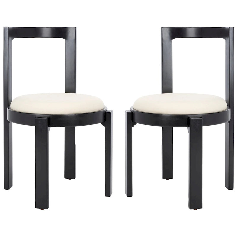 Chaise de salle à manger ronde SAFAVIEH Home Estes 19 pouces [LOT de 2] - 20Lx21Px33H