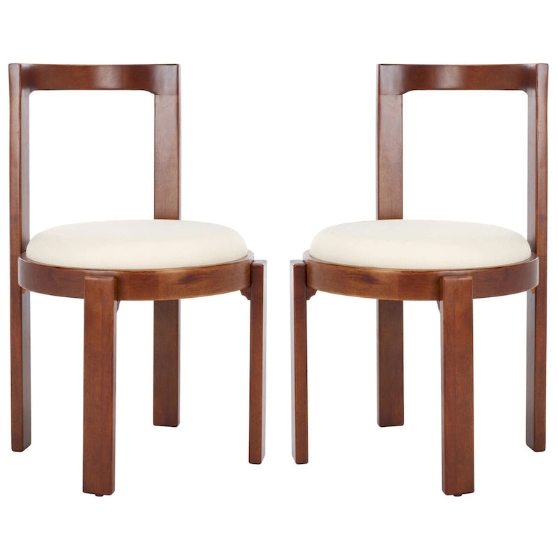 Chaise de salle à manger ronde SAFAVIEH Home Estes 19 pouces [LOT de 2] - 20Lx21Px33H