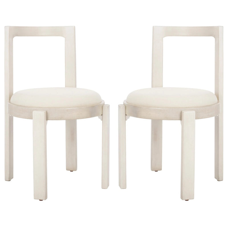 Chaise de salle à manger ronde SAFAVIEH Home Estes 19 pouces [LOT de 2] - 20Lx21Px33H