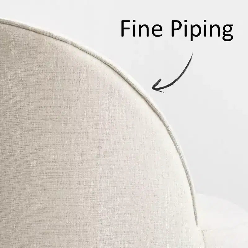 Ensemble de salle à manger moderne pour 6 personnes, table à manger ronde avec pied central, chaises de salle à manger pivotantes à roulettes, tissu chenille texturé - Panipeachy