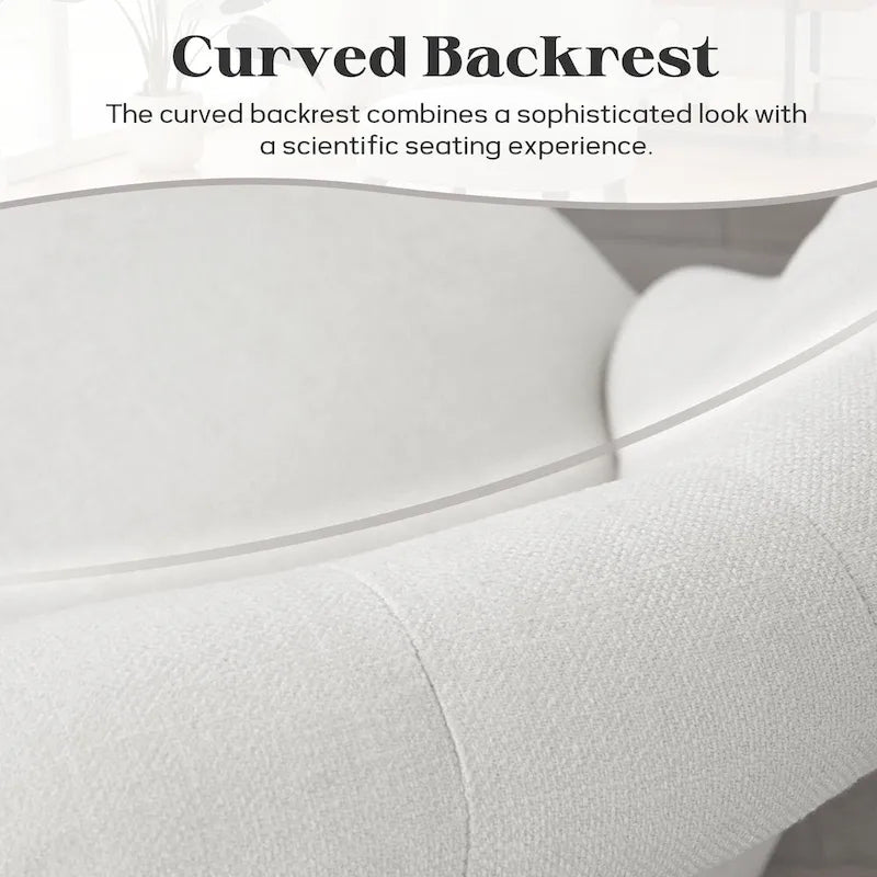 Fauteuil d'appoint confortable sans accoudoirs pour le salon