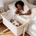 Berceau pour bébé avec roulettes 鈥?Beige / Gris / Rose, Cododo, pour 1 bébé