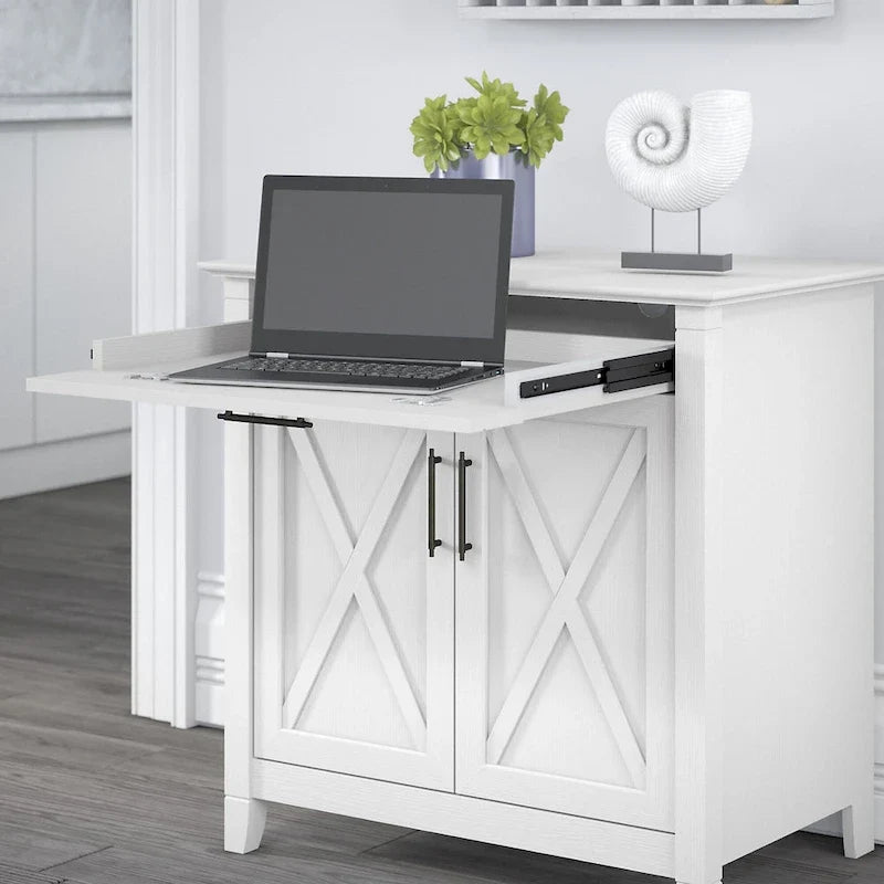 Secrétaire Key West avec meuble de rangement Bush Furniture